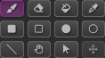 screenshot of draw mode buttons in a grid