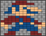 screenshot of a canvas with the grid on