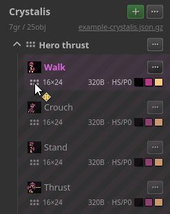 screenshot of re-ordering an object